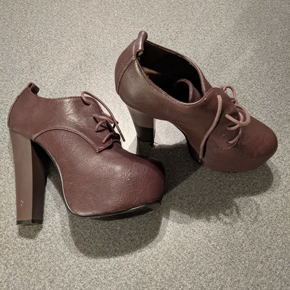 Brown Forever 21 6" high heels size 8 - Picture 5 of 8